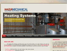 Tablet Screenshot of mazurmechanical.com